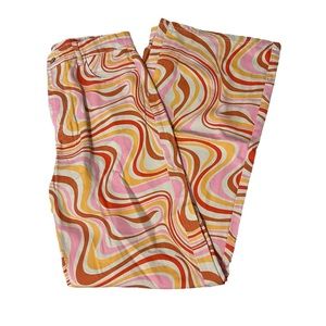 SHEIN Swirl Allover Design Wide Leg High Waist Pants Women’s size L